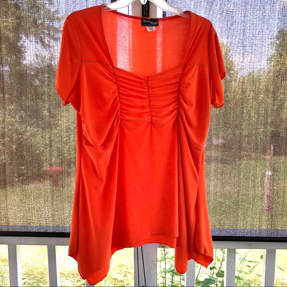 Rachel Rachel top Orange 2X